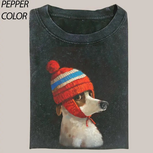 Illustrator Alison Friend The Humor Style Animal Oil Painting Unisex T-shirt , Funny Dog Cute lovers Tee, graphic, meme shirts, Gift For him and her