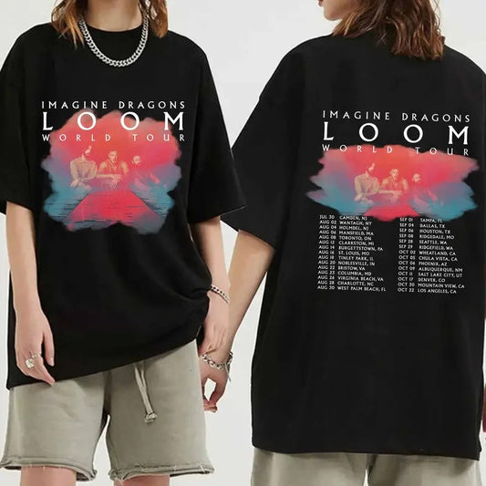Imagine Dragons Loom Tour 2024 Shirt, Imagine Dragons Band Fan Shirt, Loom New Album Shirt Imagine Dragons 2024 Concert Shirt, Unisex T-Shirt, Gifts For Her, Short Sleeve Tee Shirt, Gifts For Birthday Mothers Day