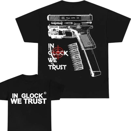 In Glock We Trust T-shirt, Glock Shirt, Disassembly Glock T-Shirt, 2 Sided T-Shirt, Glock 17 T-shirt, Glock 18 Shirt , Sarcastic Graphic Tee, Unisex Classic Cotton Tee, For Men, For Women
