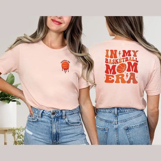 In My Basketball Mom Era Shirt, Basketball Mom Sweatshirt, Basketball Lover Hoodie, Basketball Game Day Tee,Sports Mom Tee, Mother Day Gift-1
