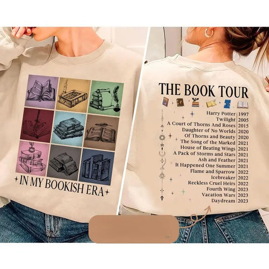 In My Bookish Era Shirt, Favorite Books Sweatshirt, Book Tour Shirt, Christmas Gift for Book Lover