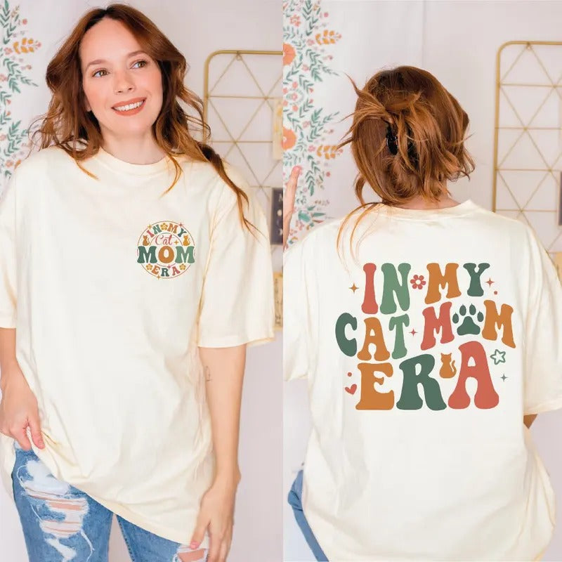 In My Cat Mom Era Shirt Funny Cat Shirt Cat Mom Tshirt Cat Mom Life Tee Cat Mom Vibes Shirt Cat Lover Shirtsas757style{n002}2