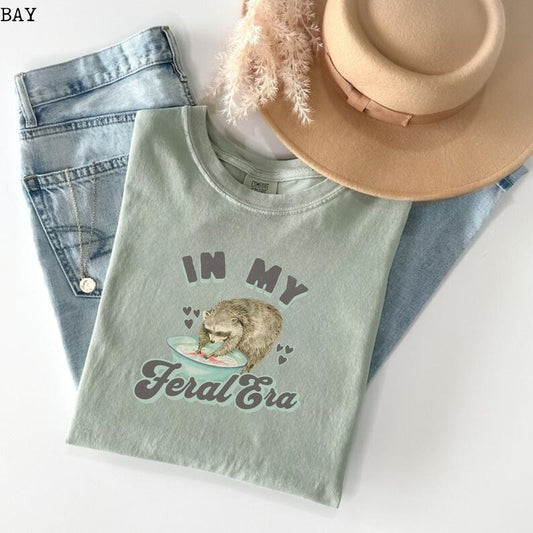 In My Feral Era Raccoon Shirt Funny Animal Shirt Vintage Raccoon Meme T Shirt Trash Panda T Shirt Retro Unisex Tee Animal Lover Gift  sweater
