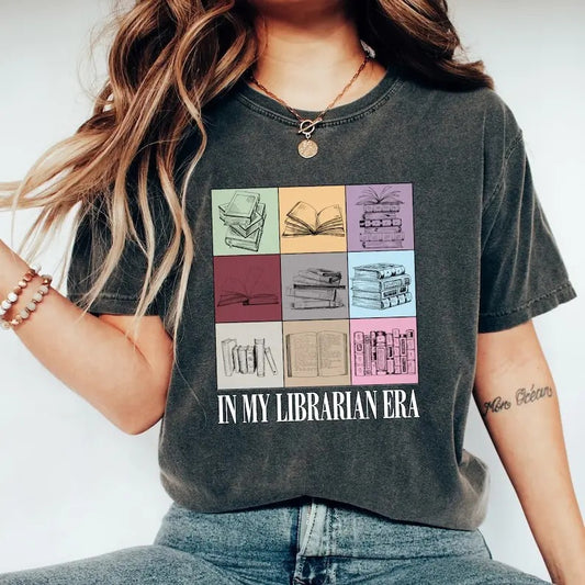 In My Librarian Era T-Shirt, Retro Librarian Shirt, Funny Librarian Shirt, Librarian Gift, Gift for Librarian, Librarian Tee, Gift For Him, her