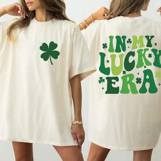 In My Lucky Era Saint Patrick's Day Shirt, St Patricks Day Family Sweatshirt, Shamrock Gift For St Patricks Day, Clover Lucky Shirt
