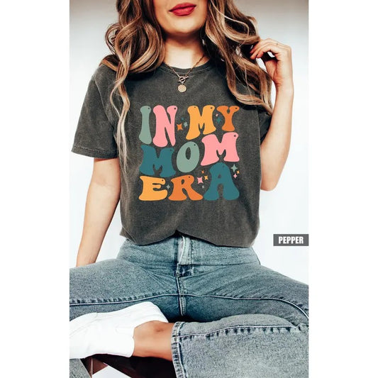 In My Mom Era Shirt Comfort Colors Retro Mom Outfit New Mom & Pregnancy Clothing Women's Funny Concert T-shirt Mom's Birthday T-shirt TK43GN