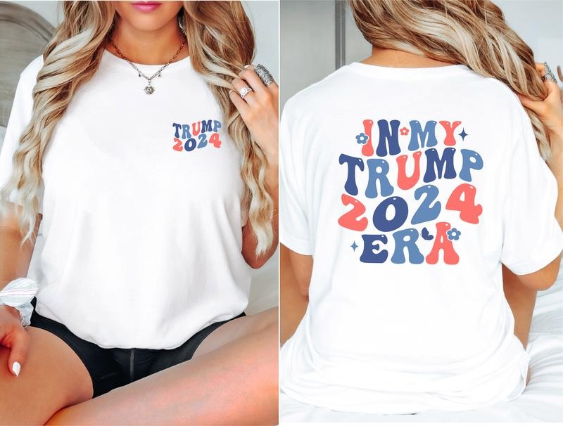 In My Trump Era Shirt, Retro Trendy Trump T-shirt, USA Election 2024 Short Sleeve, Patriot Tee, Anti Democrat Shirt, Unisex President Shirt.