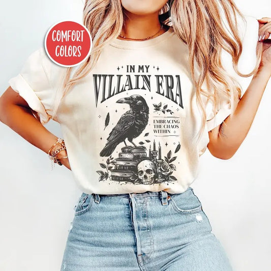 In My Villajn Era Shirt Morally Grey Shirt Bookish Shirt Bookish Things Romantasy Book Lover Gift Whimsigoth Shirt Dark Academia Clothing