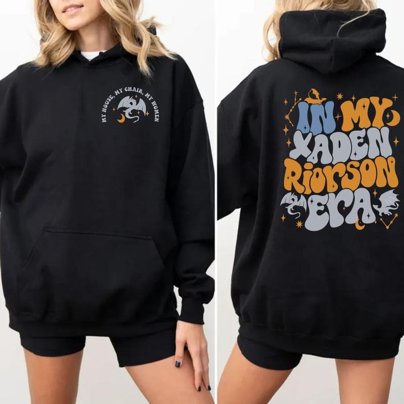 In My Xaden Riorson Era Fourth Wing Hoodie, Dragon Rider Sweatshirt, Basgiath War College Tshirt, Fourth Wing Shirt, Die Or Fly Riders Quadrant Tee