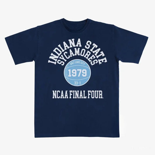 Indiana State '79 Final Four Heavy Tee, NCAA Shirt, Graphic Tee, Full Size, Full Color, Perfect Gift for Men, for Women Top Streetwear
