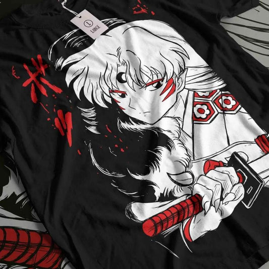 Inuyasha Anime T-shirt & Sweatshirt, Sesshomaru Brother Graphic Tee, Vintage Oversized Unisex Streetwear, Manga Gift For Men Women