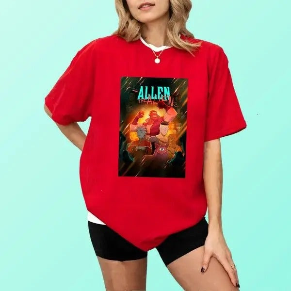 Inviincible Alen The Alien T-shirt Retro Graphic Tee Gift For Her Vintage Tee For Fans