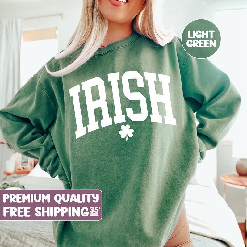Irish Clover Sweater St Patricks Day Tshirt St Patricks Day Shirt Saint Patricks Day Tee Womens Saint Patricks Day Shirt - Hoodie - Sweater - Tshirt