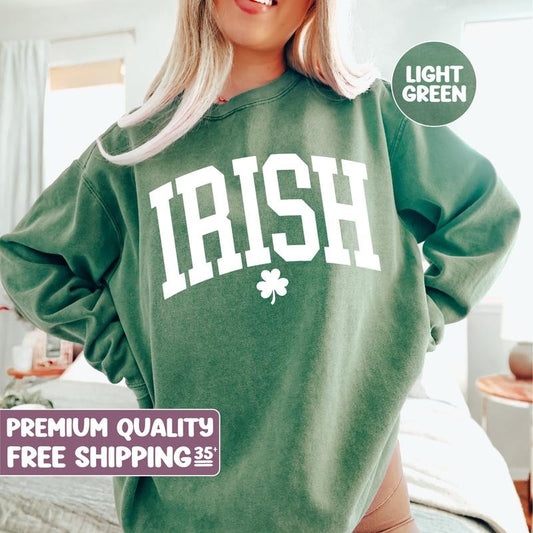 Irish Clover Sweater St Patricks Day Tshirt St Patricks Day Shirt Saint Patricks Day Tee Womens Saint Patricks Day Shirt - Hoodie - Sweater - Tshirt