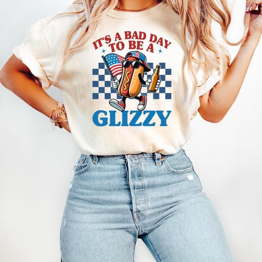 It's A Bad Day To Be A Glizzy Shirt, Makes Me Want A Hot Dog Real Bad Shirt, Independence Day Tee, Funny 4th July Shirt, Hot Dog Lover Shirt
