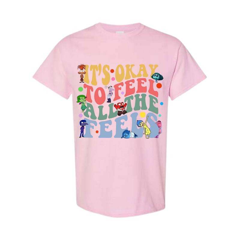 It's Okay To Feel All The Feels Shirt, Mental Health Shirt, Inclusion Shirt, Full Color, Full Size Classic Cotton