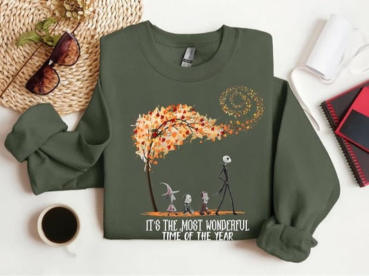 It's the Most Wonderful Time of the Year Halloween Sweatshirt,Vintage Halloween shirt,Halloween,Spooky Shirt,Halloween Witch Shirt,Spooky Shirt