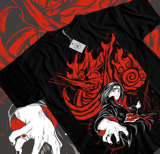 Itachi Uchiha T-Shirt S-4XL Manga Strip Naruto Uzumaki ,Shippuden Anime Manga