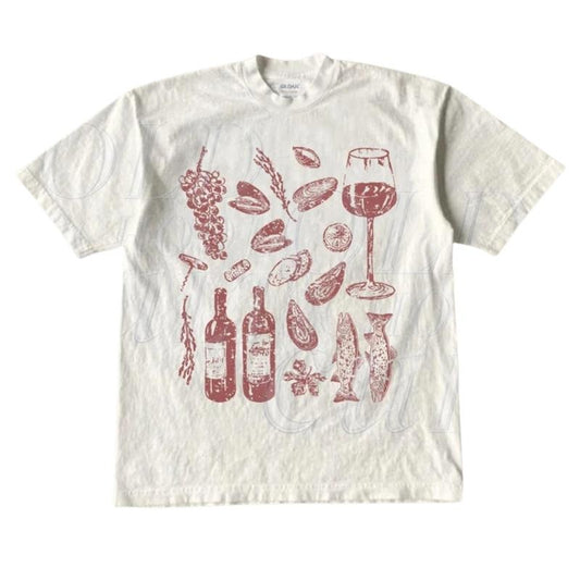 Italian Summer Girl Vintage T Shirt, Retro Italy Women Shirt, Ocean Wine Grapes Tee, Tomate Soft Girl Unisex Adult T Shirt, 2000s Shirt Gift Menswear Top