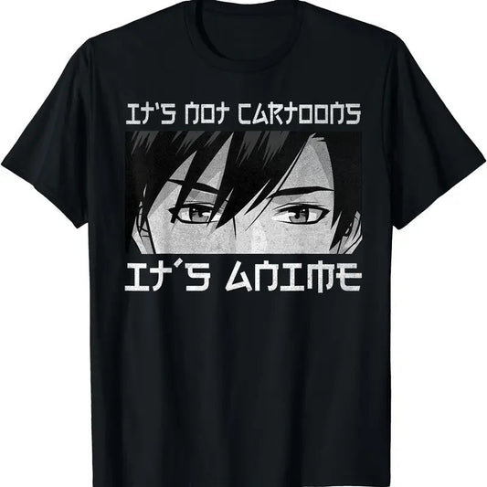 Its Not Cartoons Its Anime Boy Manga Lover Otaku Anime Merch TShirt