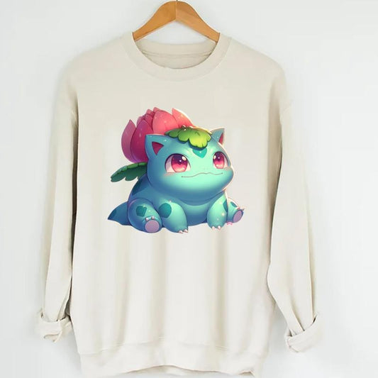 Ivysaur Pokemon Shirt, Bulbasaur Pokemon T-Shirt, Pokemon Ivysaur Sweatshirt, Japanese Anime Hoodie, Ivysaur Shirt Giftstyle{n002}2