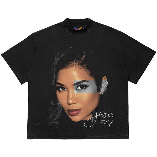 J Aiko T-Shirt Vintage Rapper Graphic Tee Shirt Rap Hip Hop Shirt for Men Women Streetwearstyle{n002}3