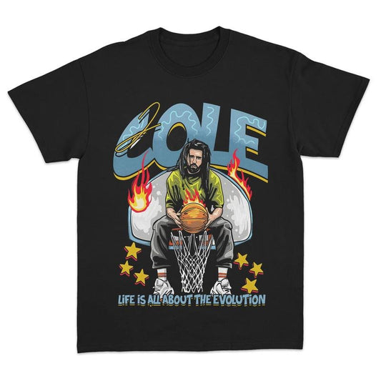 J Cole Evolution Vintage T-Shirt, J Cole Shirt, Rap Hip Hop, J Cole Merch Men Women Menswear Top Medium Stylish