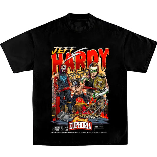 JEFF HARDY Wrestling Tee, WWE Graphic Tee, WWE Shirt, MMA Shirt, Sports T-shirt, Wrestling Gift, Gift for Him Her Hoodie Sweatshirt Crewneck Clothes