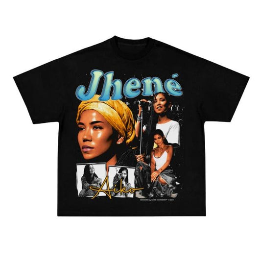 JHENE AIKO V3 TEE, Prints Vintage T-Shirt, Graphic Tee Shirt, Unisex T-Shirt, Gift For Him, Crewneck Short Sleeve Shirt, Shirt Trending Top Menswear Underwear