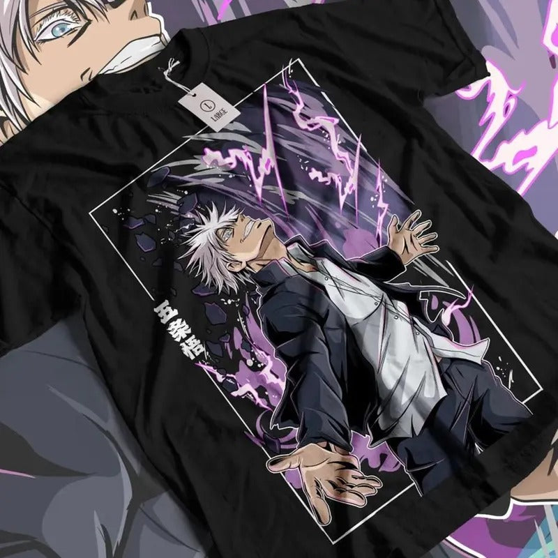 JJK Anime Shirt, Gojo Satoru Anime T-shirt, Graphic Anime Tee, Graphic tee, Manga Fan Gift, Anime Manga Lover Gifts, Fashion trendy