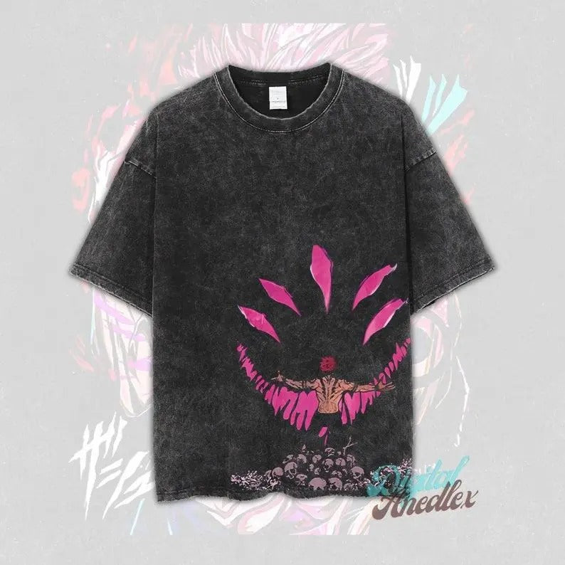 JJK Anime Shirt, Vintage Anime Shirt, Anime Shirt, Manga Shirt, Retro and Vintage Style, Gift for him, Gift for her, Anime Washed Tee Cotton Menswear