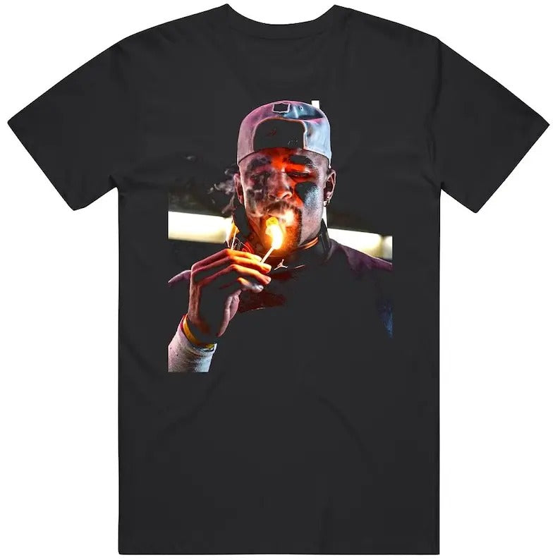 Jalen Hurts Celly Cigar Trophy Fan Gift v4 T Shirt, Graphic tee, Fashion Cotton, Vintage tee, Merch hip hop shirt