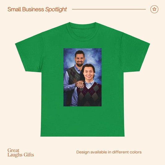 Jamie Benn Jason Robertson Dallas Stars Funny T-Shirt, Christmas Gift Fathers Day Unisex Heavy Cotton T-Shirt