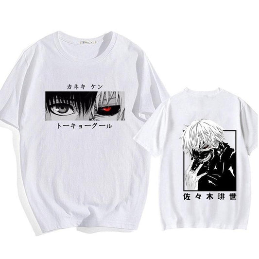 Japanese Anime Kaneki Ken T-Shirt T Ghoul, T-shirt Men Kawaii Manga Graphic Tees Fashion T-shirt DRG ,T-shirts DRG Suitable for All Genders planbtwistedtea