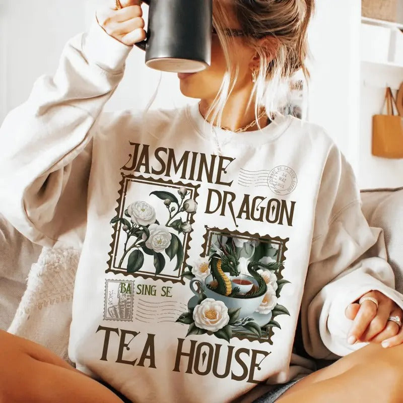 Jasmine Dragon Tea House Sweatshirt, Uncle Iroh Tee Shirt, Ba Sing Se Shirt, Anime Lover Gift, Avatar The Last Airbender Sweater, Jasmine Dragon Inspired Tee, Gift For Anime Lovers