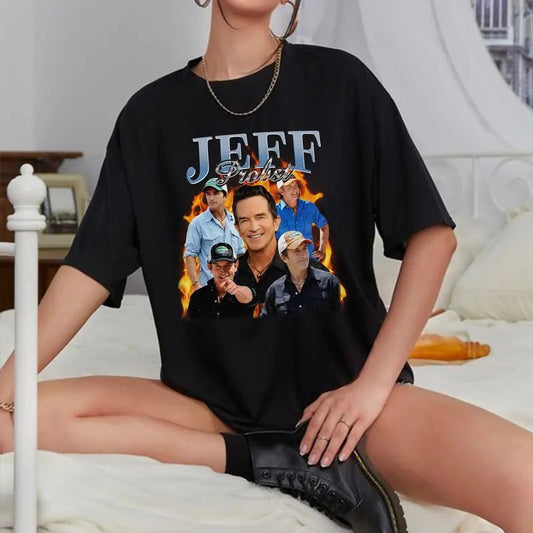 Jeff Probst Shirt,Jeff Probst Retro Shirt,Jeff Probst Tv Show Shirts,Television Presenter Tees,Retro 90's Fans Gift,Cornerback Homage Tee