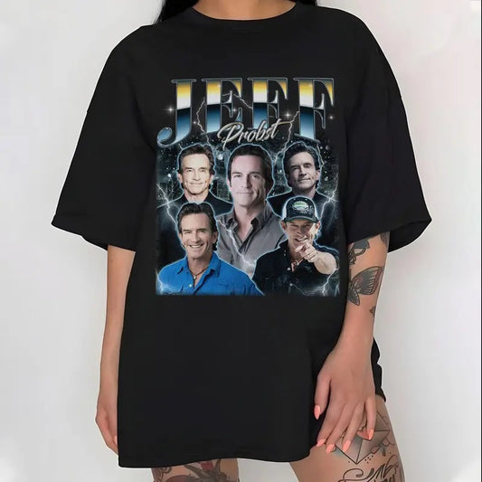 Jefff Probst Tshirt, Presenter Homage Shirt, Television Presenter Tee, Tv Producer Shirt, Unisex Short Sleeve Tee