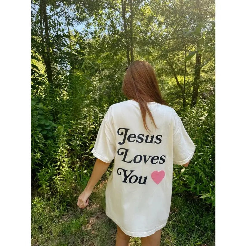 Jesus Love You T-Shirt | christian T-shirt, bible verse shirt, religious shirt, trendy tshirt, faith T-shirt, aesthetic tee, girl gifts  T-shirt, sweater and Hoodie