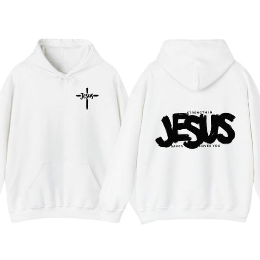 Jesus Loves You Christian T-Shirt - Bible Verse Shirt , Faith Graphic Tee, Unisex, Soft Cotton, Streetwear Style, Relaxed Fit, Machine Washable - Gift for Him & Her Crew Neck Stylish hoodies