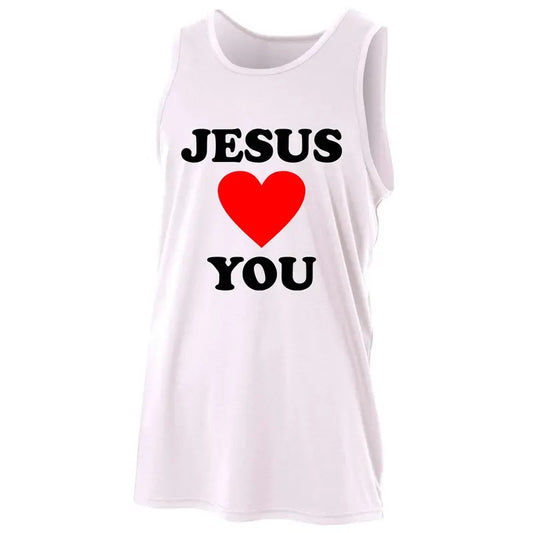 Jesus Loves You Come As You Are A4 Performance Sport Tank Top