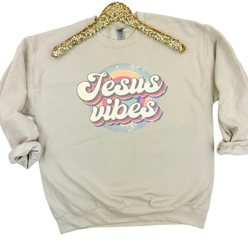 Jesus Vibes Retro Sweatshirt