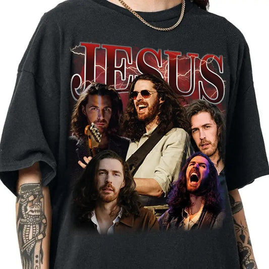 Jesus Vintage 90s Graphic Shirt, Jesus Shirt, Easter Shirt, Christian Easter Shirt, Retro Halftone Graphic Shirt, He Has Rizzen, Unisex Shirt