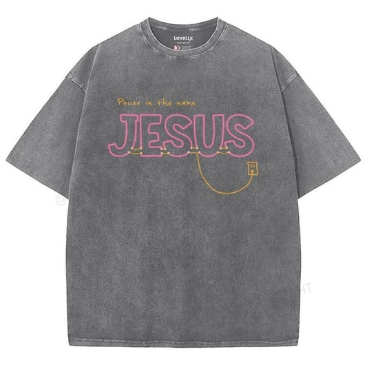 Jesus Washed T-Shirt, Christian Jesus  t shirts, Vintage 90s Graphic Tee Gift Cotton Top Womenswear Bottom