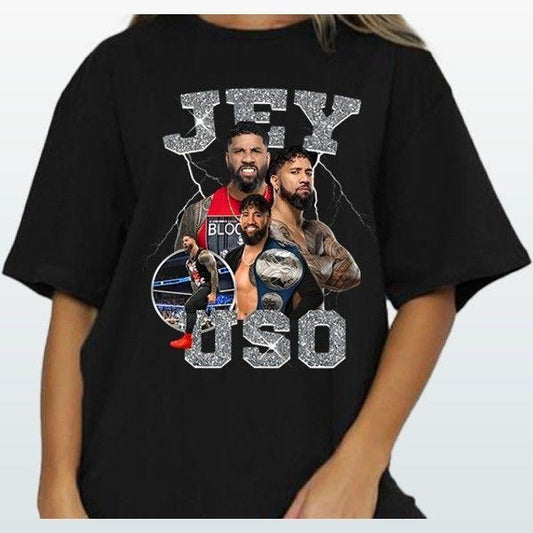 Jey Uso T-shirt Recycled Cotton Graphic Unique Design For Everyday Wear