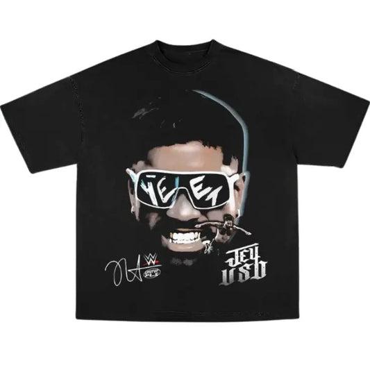 Jey Uso Vintage Graphic Tees, Wrestling Tshirt, Wrestler T-Shirt, WWE Shirts, Unisex Wrestling Gift Shirt Top Menswear Womenswear Streetwear