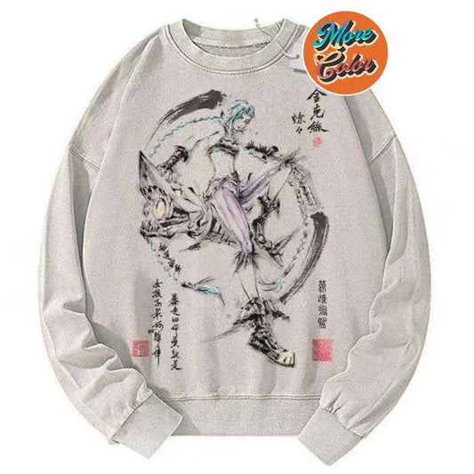 Jinx League of Legends LoL Anime Vintage Shirts, Cotton Unisex Sweatshirt, Crew Neck, Size S- 3XL, Menswear Top, Womenswear Top Underwear Streetwear