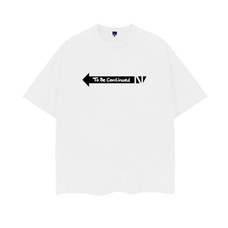 JoJo's Bizarre Adventure "To Be Continued" Heavyweight Vintage Tee 100% Cotton OVERSIZED Anime T-shirt Menswear Top vintage tops anime clothing Casual Streetwear White Baggy Crewneck Crew Necks Tshirt Gamis Tropical Loose