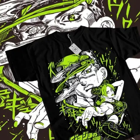 JoJo's Bizarre T-Shirt Adventure JoJo Anime Manga Jolyne Jotaro Unisex Tshirt