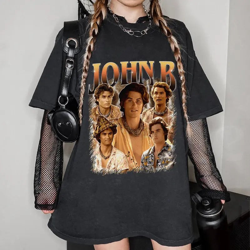 John B Shirt, John B Bootleg Rap Shirt Outer Banks 2020 Pogue Life Paradise On Earth Shirt