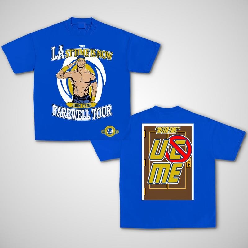 John Cena Farewell Tour 2025 Money In The Bank Los Angeles T-Shirt, WWE Fans Shirt, Wrestling Tee, Unisex Graphic For WWE Fans Clothing, WWE Tee, Menswear Cotton Crewneck Clothes